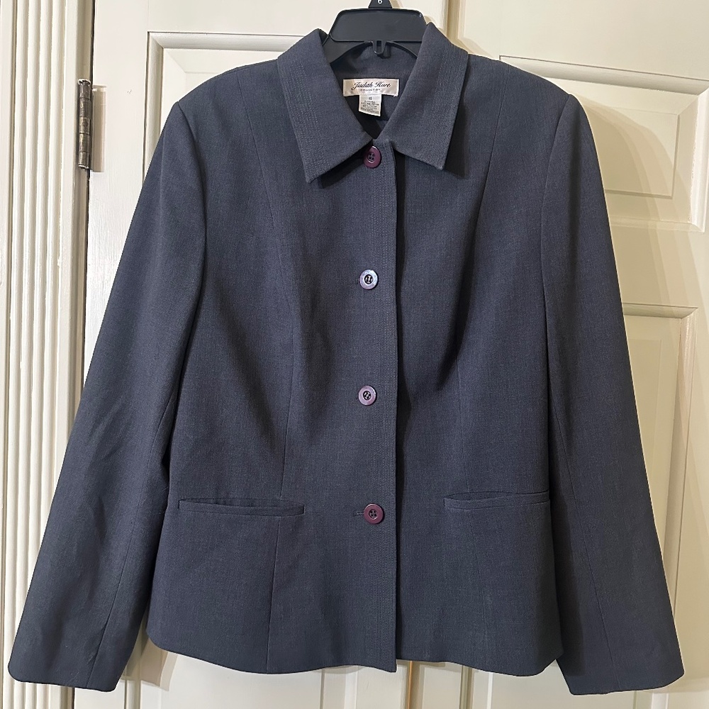 Judith Hart Collection || Dark Gray Blazer/Jacket || Size 16